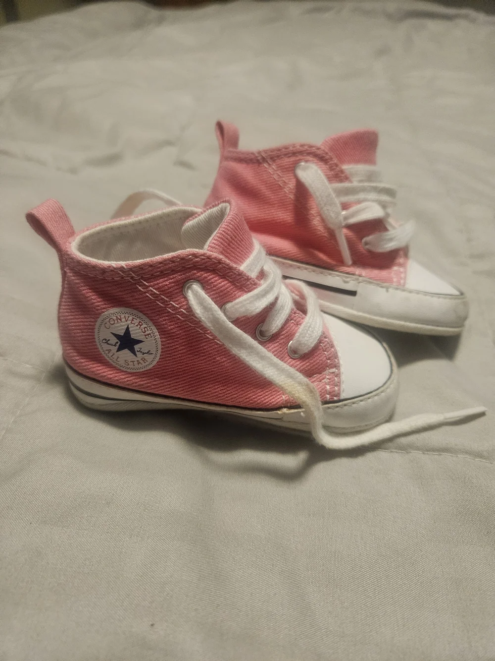 Baby Converse Pink High-Top Canvas Sneakers